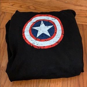Black captain America hoodie